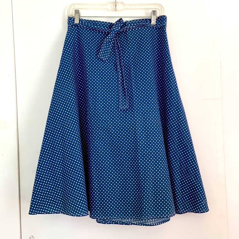 Vintage polka dot circle skirt